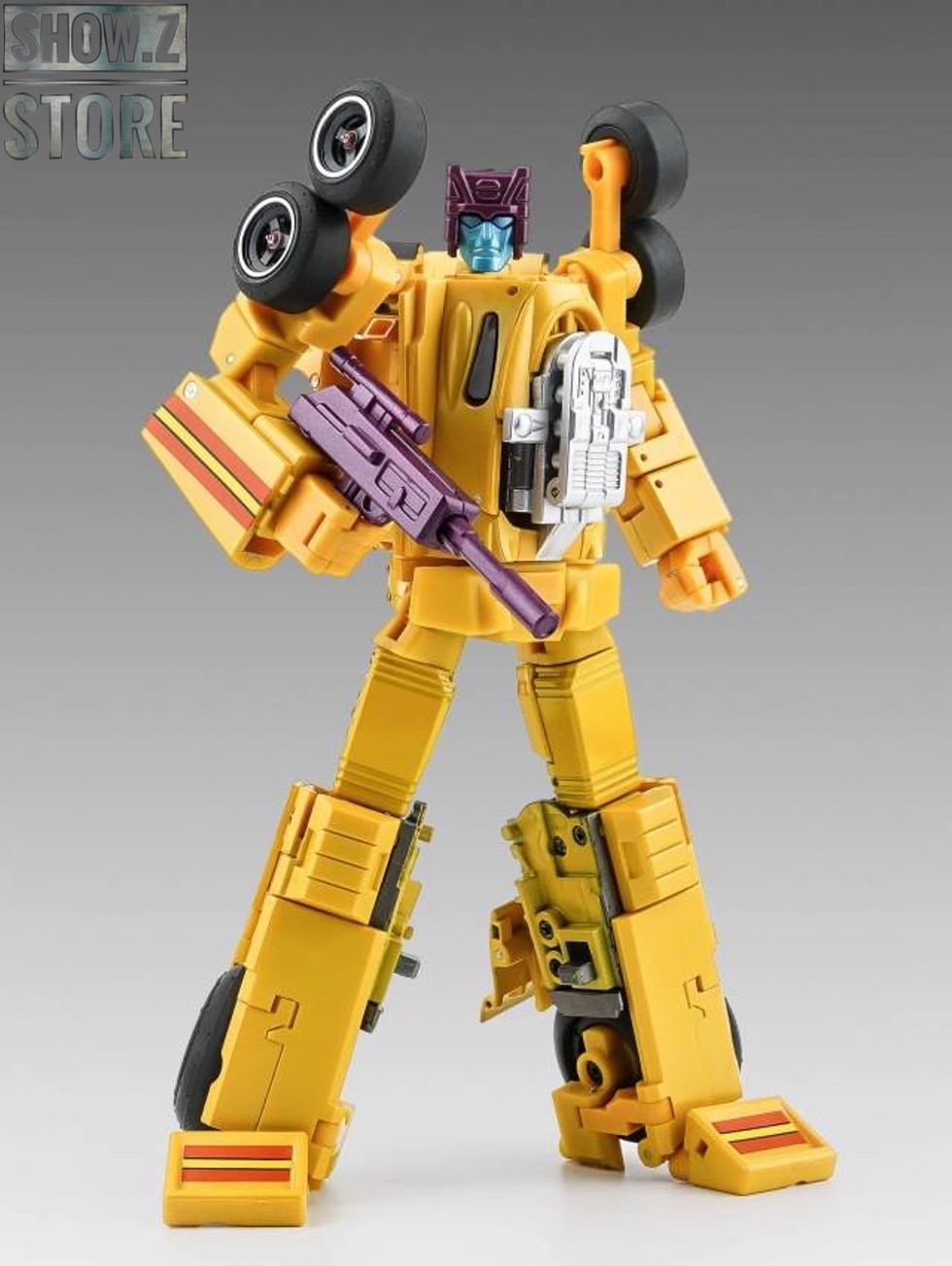 Overheat Drag Strip yellow transformer robot figure Overheat Drag Strip yellow transformer robot figure