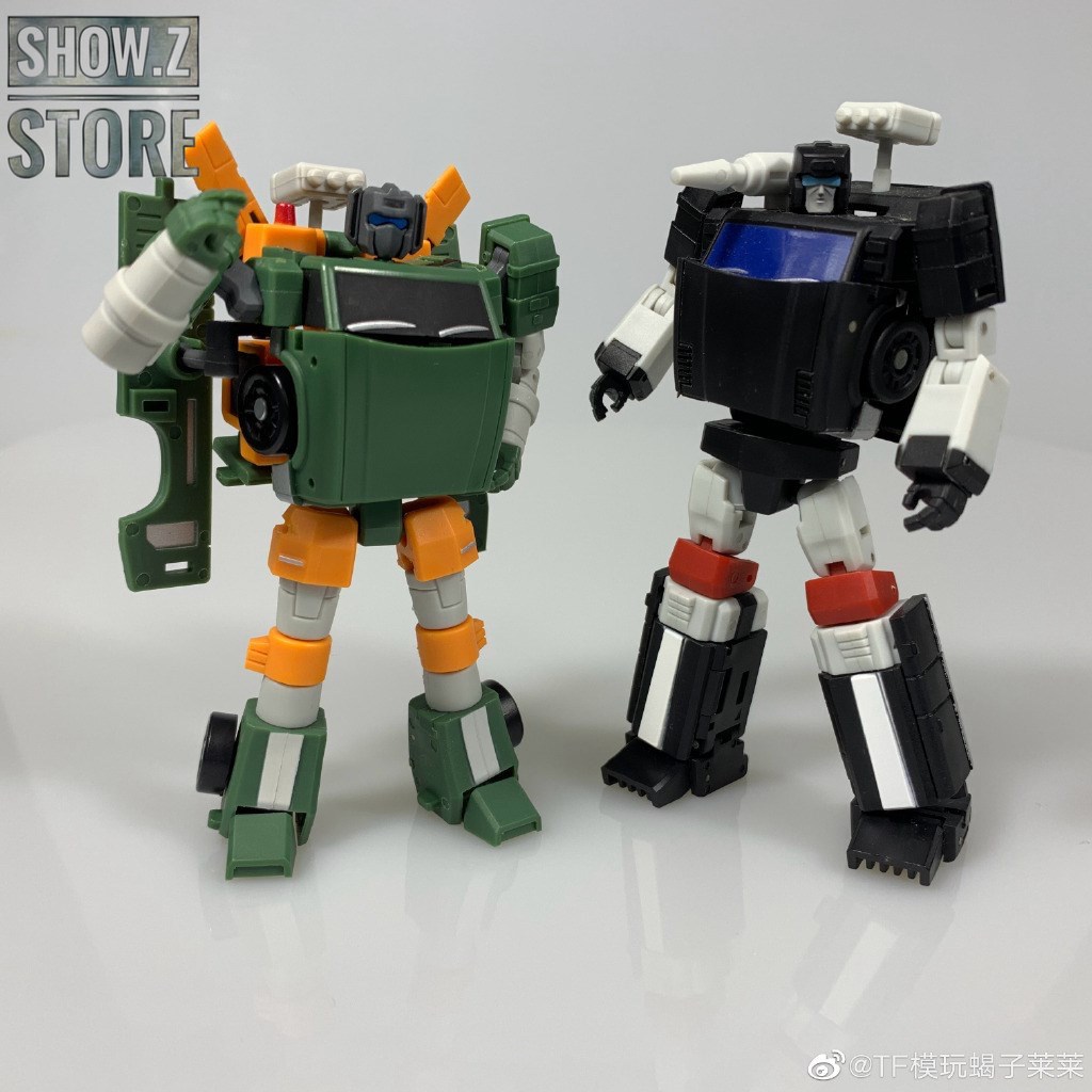 Crane Hoist robot compared with another black and white robot figure Crane Hoist robot compared with another black and white robot figure