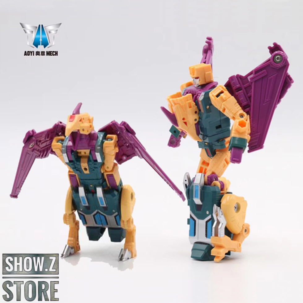 Aoyi Mech H6002-1C Cutthroat transforming robot orange and purple dinosaur Aoyi Mech H6002-1C Cutthroat transforming robot orange and purple dinosaur