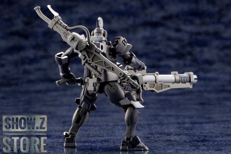 Detailed front pose of armored mecha suit with dual weapons Detailed front pose of armored mecha suit with dual weapons