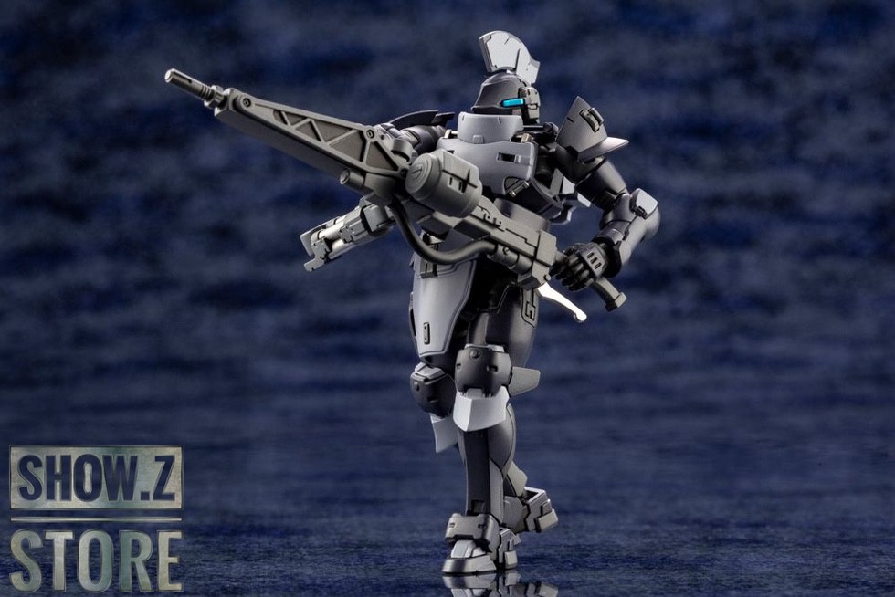 Side-angle view of articulated armor knight model kit Side-angle view of articulated armor knight model kit