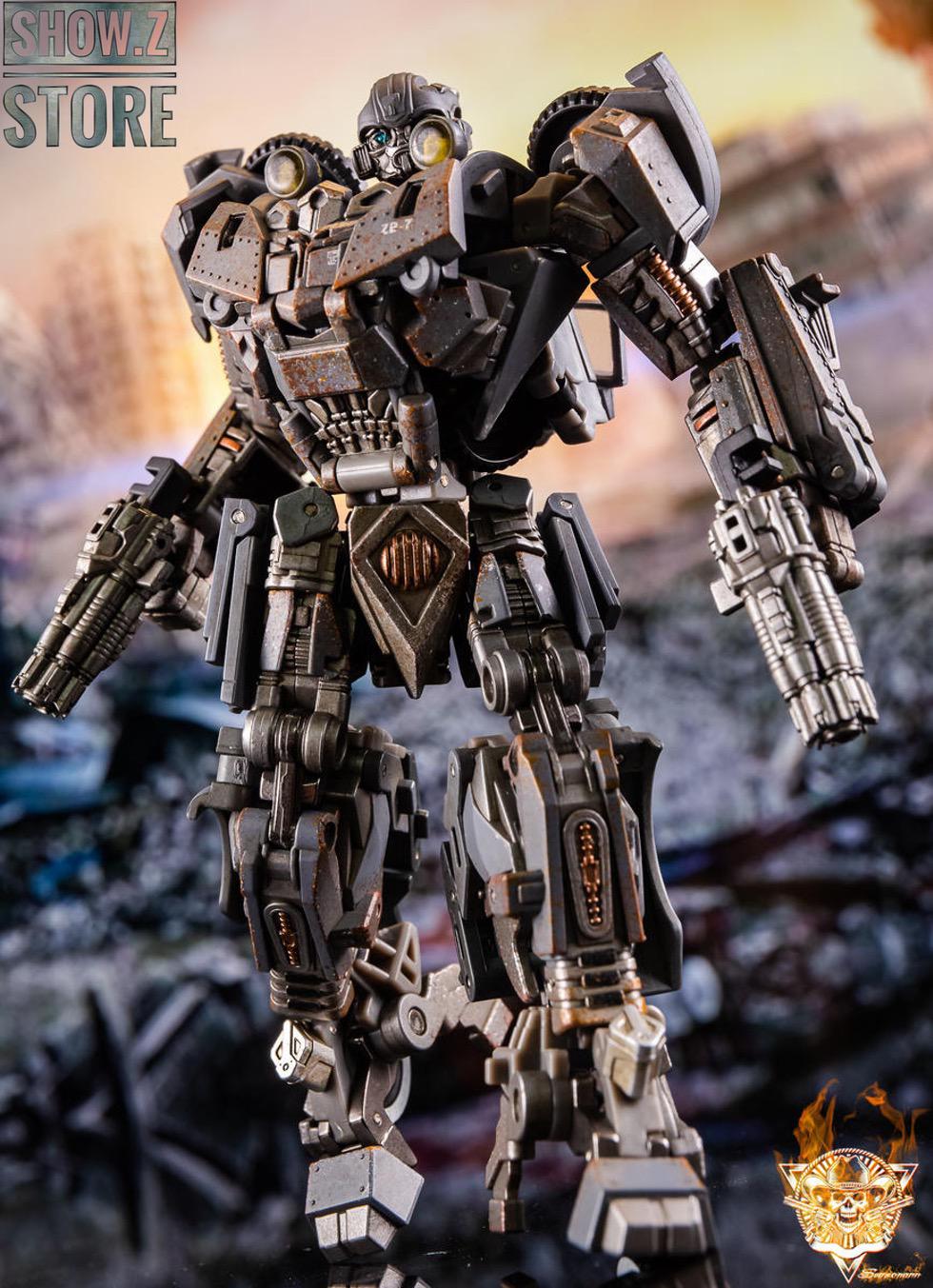 Toyworld Bumblebee WWII soldier robot figure sunset landscape backdrop Toyworld Bumblebee WWII soldier robot figure sunset landscape backdrop