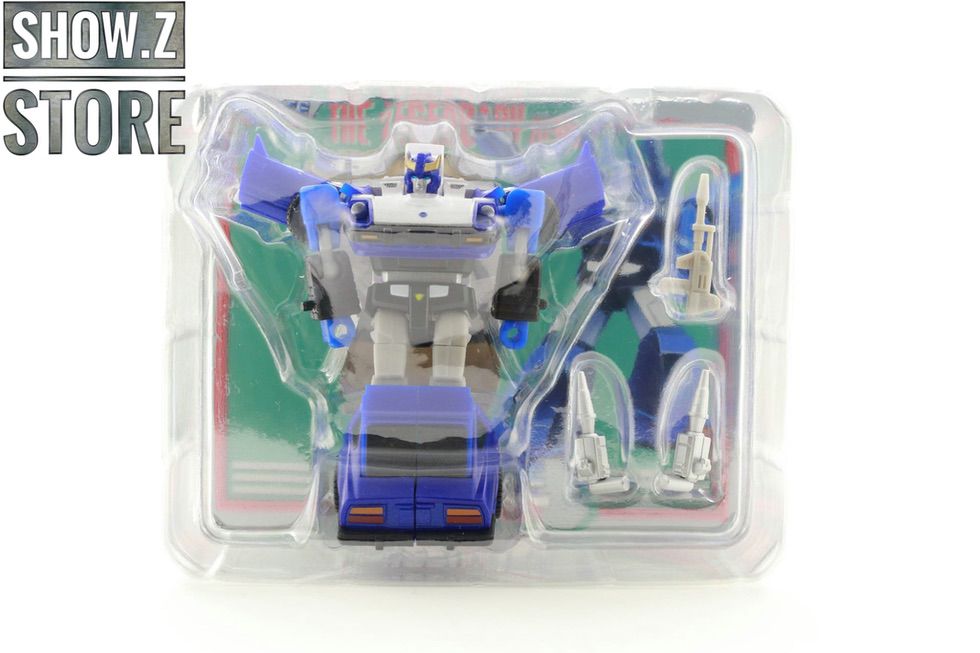NewAge H3B Kitt Bluestreak robot in blue white red colors NewAge H3B Kitt Bluestreak robot in blue white red colors