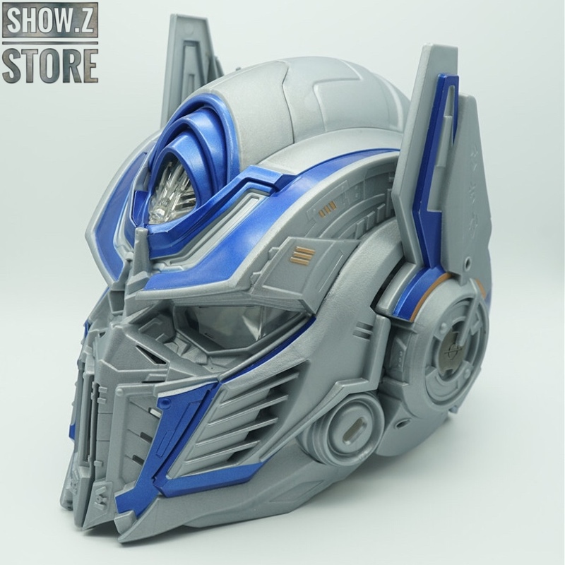 WeiJiang Optimus Prime wearable helmet blue white transformation WeiJiang Optimus Prime wearable helmet blue white transformation