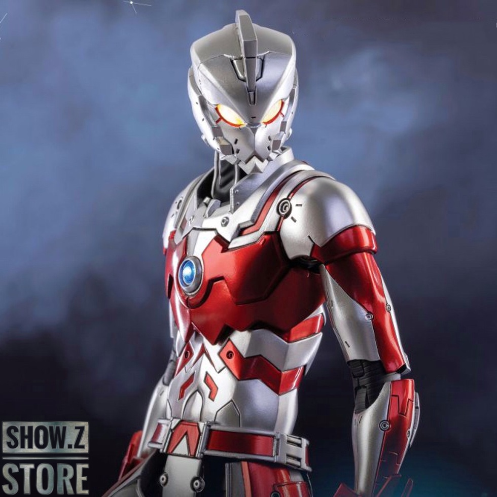 ThreeZero 1/6 Ultraman Ace Suit Anime Version red white silver collectible ThreeZero 1/6 Ultraman Ace Suit Anime Version red white silver collectible