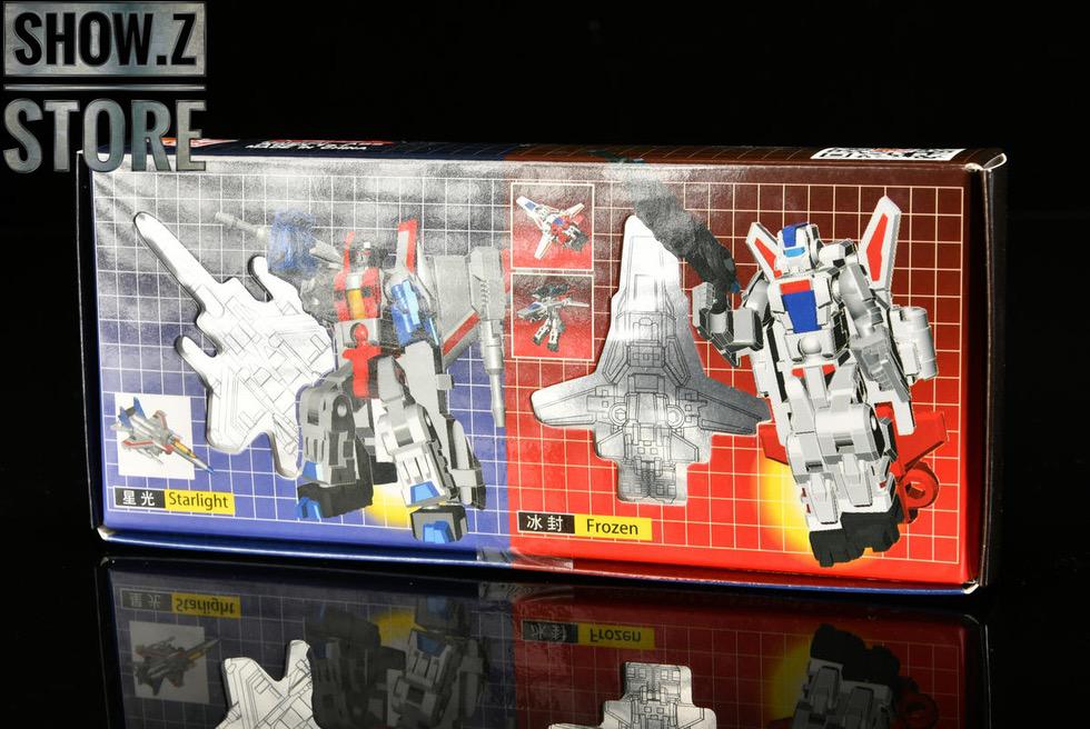 X2Toys XT013 Frozen Starscream red white fighter jet transformation robot X2Toys XT013 Frozen Starscream red white fighter jet transformation robot