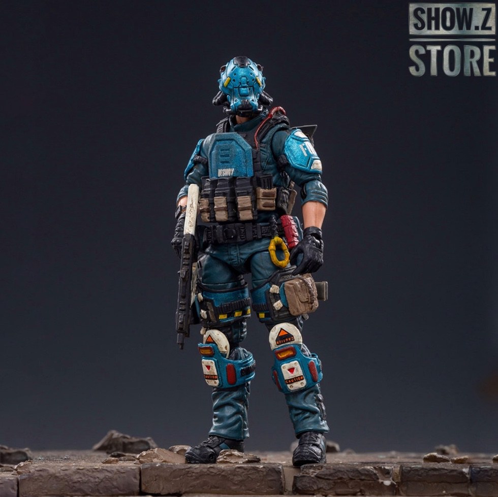 JoyToy Hardcore Coldplay Blue Falcon soldier figure with tactical gear front JoyToy Hardcore Coldplay Blue Falcon soldier figure with tactical gear front