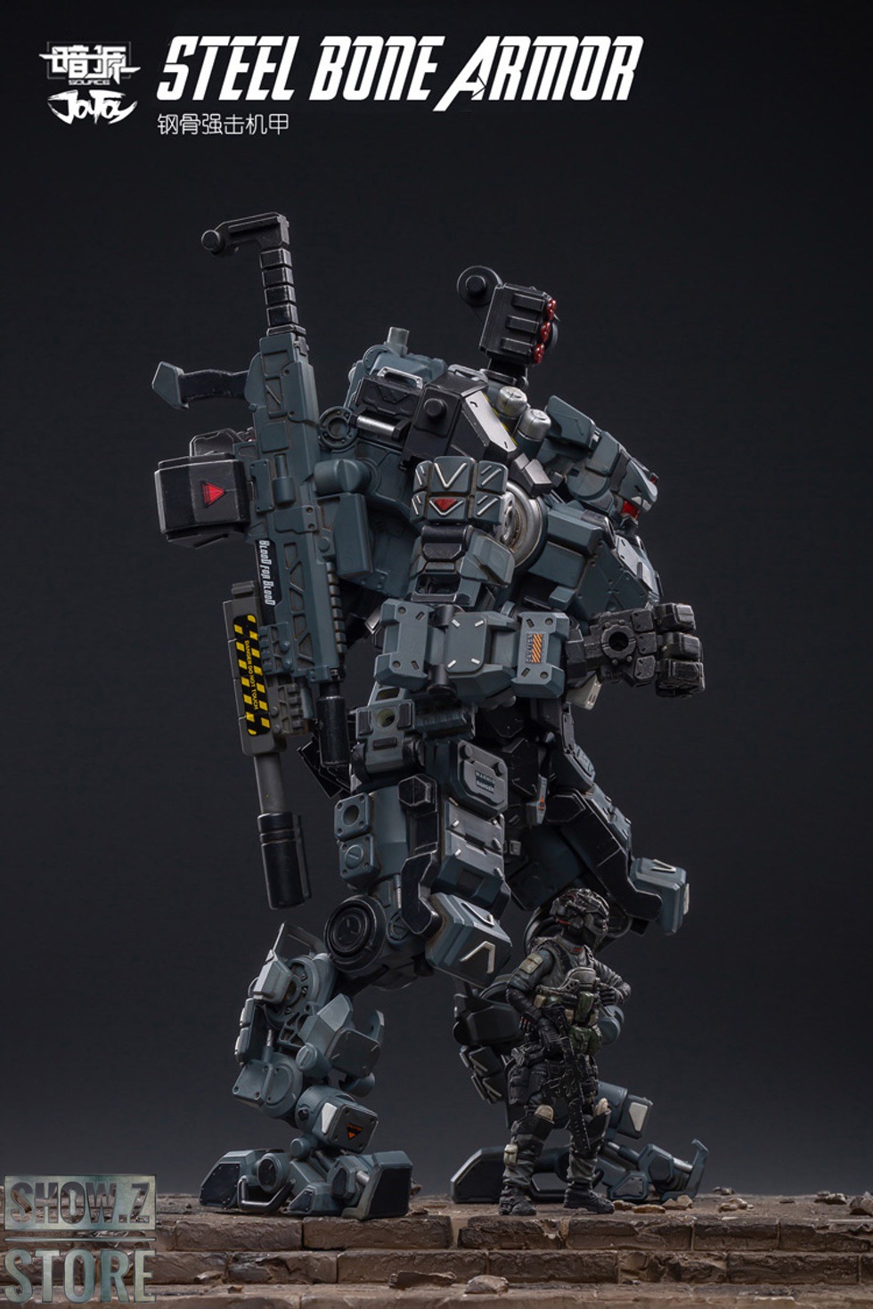 Military robot suit armor with complex weapon systems and details Military robot suit armor with complex weapon systems and details
