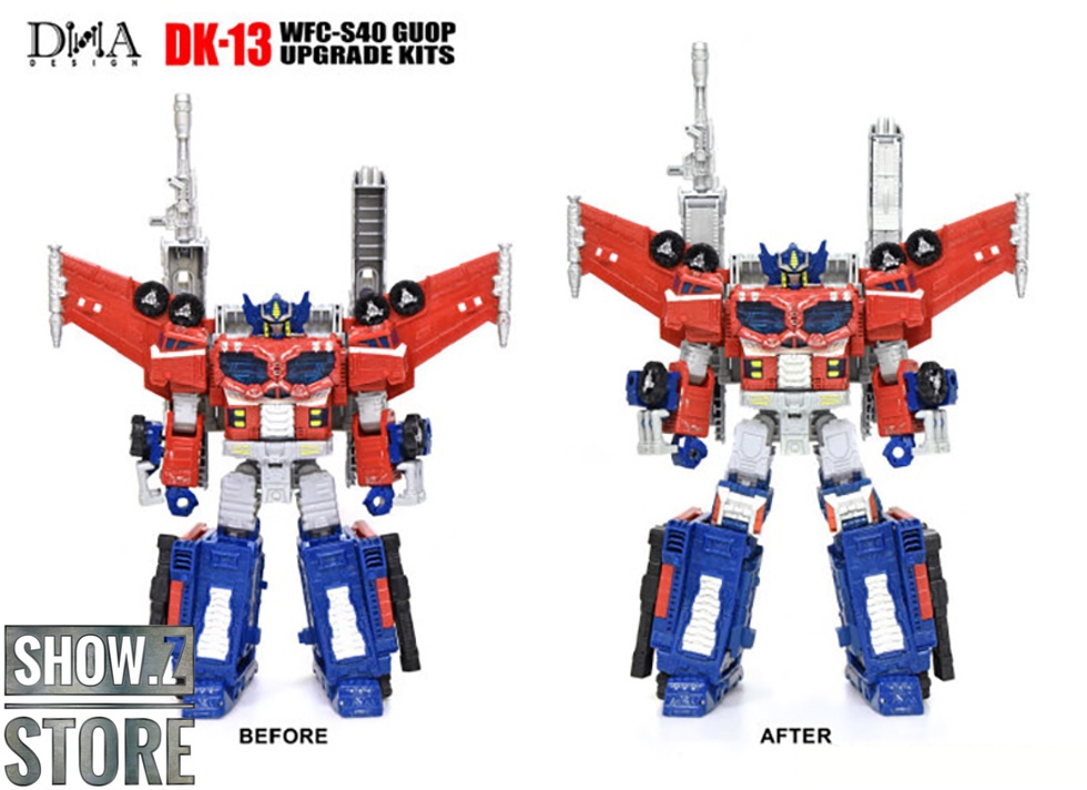 Upgrade kit components for Optimus Prime Siege Leader transformation Upgrade kit components for Optimus Prime Siege Leader transformation