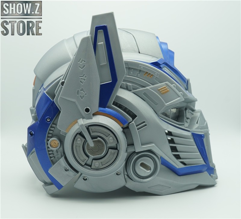 Optimus Prime wearable helmet visor side view close-up Optimus Prime wearable helmet visor side view close-up
