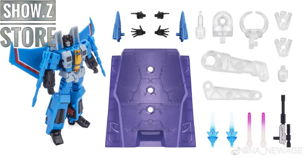 Blue robot in combat stance with articulated joint movements Blue robot in combat stance with articulated joint movements
