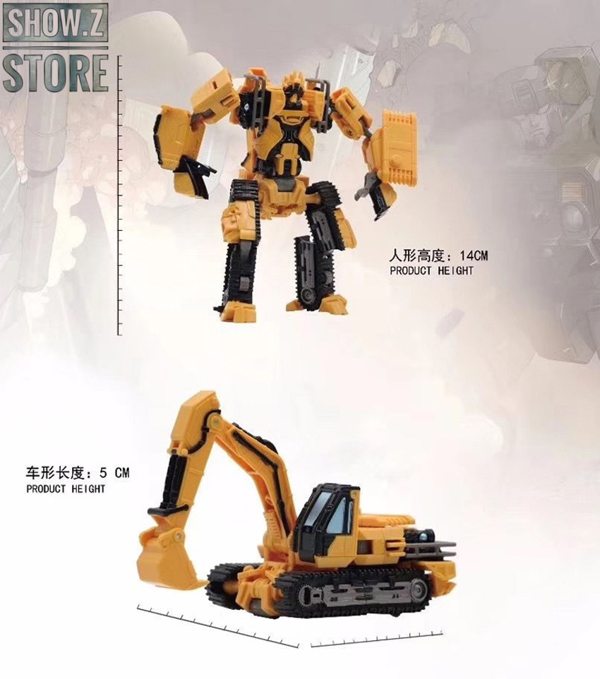 Detailed Aoyi H6001-8C construction robot with movable limbs Detailed Aoyi H6001-8C construction robot with movable limbs