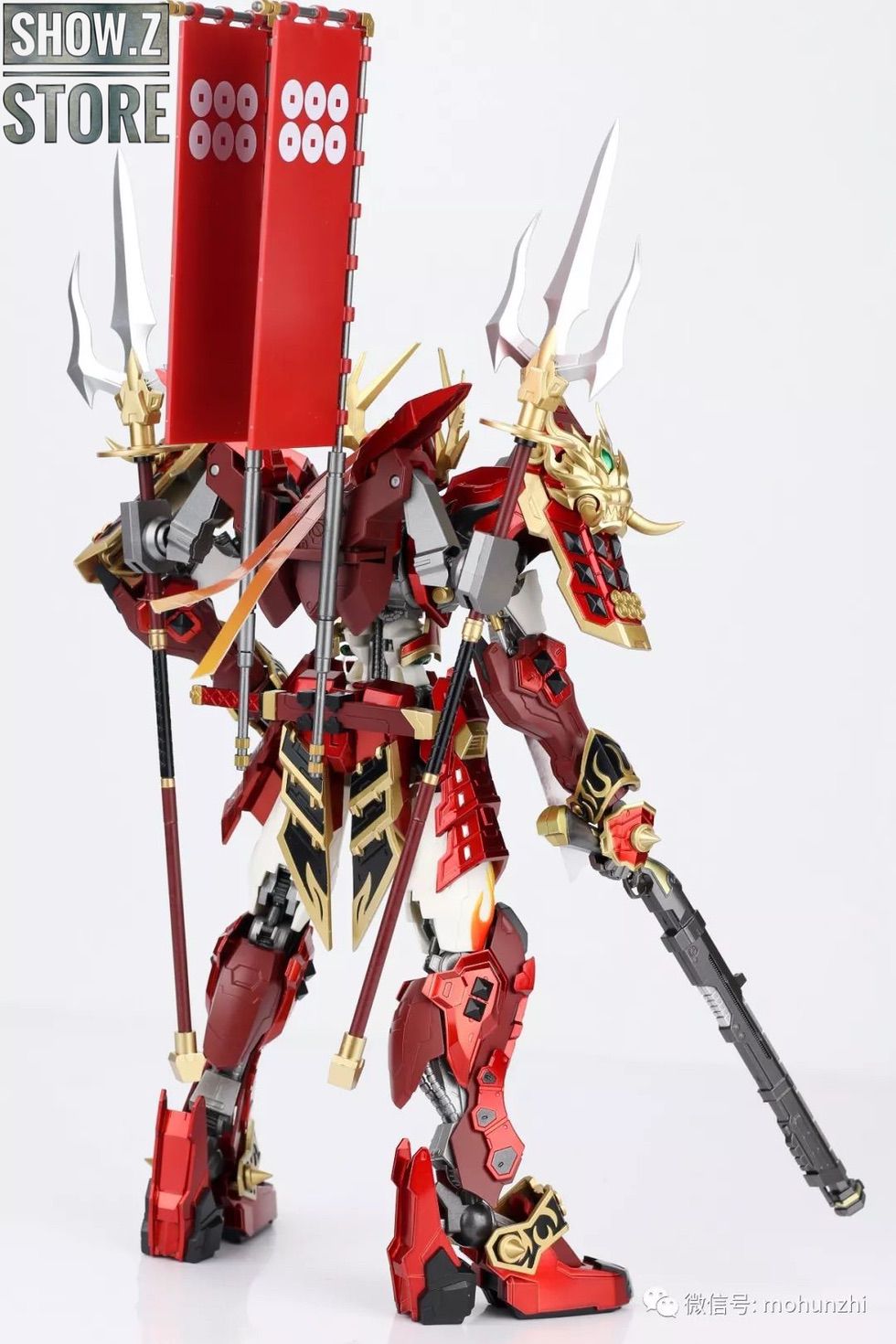 DH-02 samurai gundam warrior figure in battle pose DH-02 samurai gundam warrior figure in battle pose