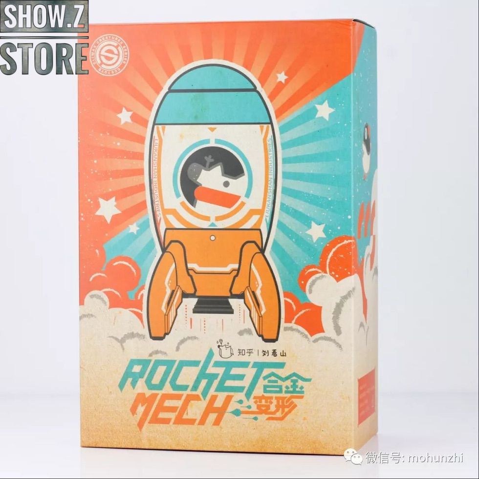 CCS Toys Rocket-Mech orange white blue transformation rocket robot CCS Toys Rocket-Mech orange white blue transformation rocket robot