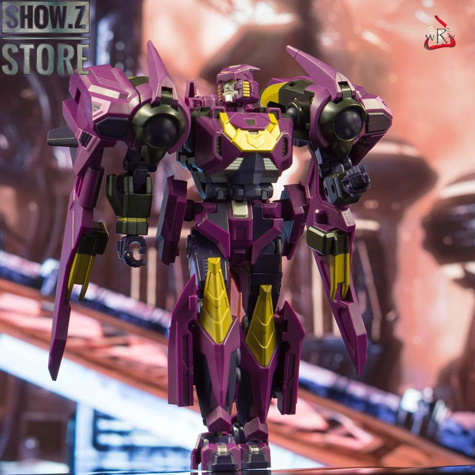 Mastermind Creations purple Ratbat robot with yellow details Mastermind Creations purple Ratbat robot with yellow details