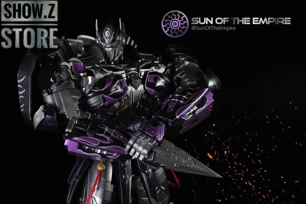 Optimus Prime inspired robot with articulated limbs and armor Optimus Prime inspired robot with articulated limbs and armor