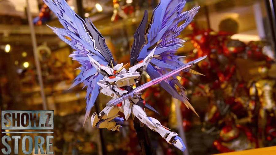 Heavily articulated ZGMF-X42S Destiny Gundam in battle pose Heavily articulated ZGMF-X42S Destiny Gundam in battle pose