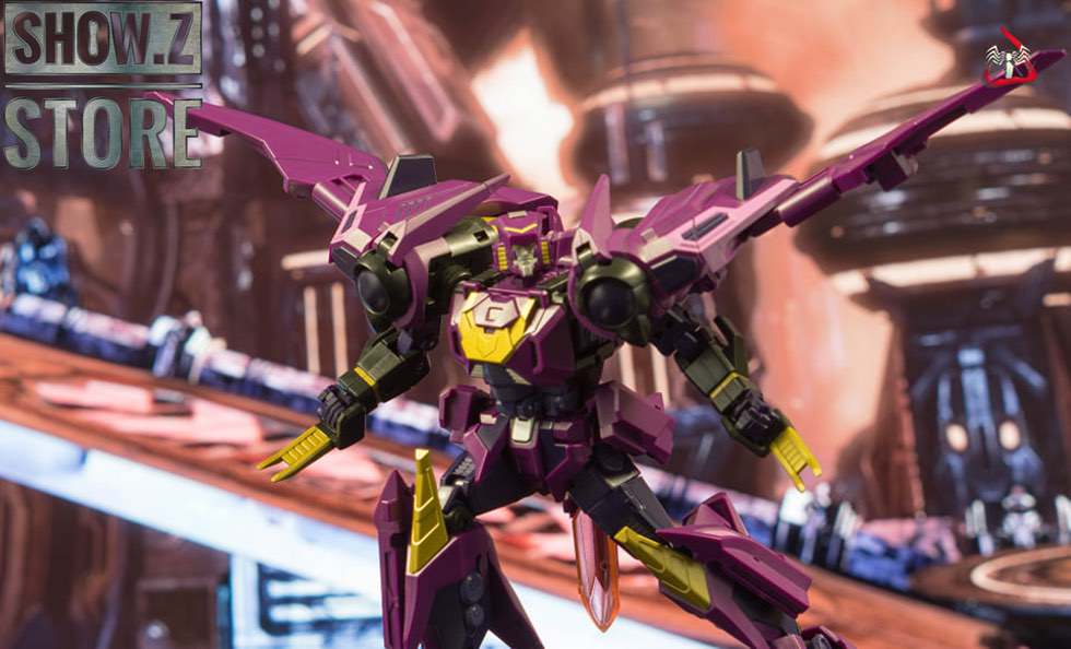 Ratbat with yellow accents displayed from multiple angles Ratbat with yellow accents displayed from multiple angles
