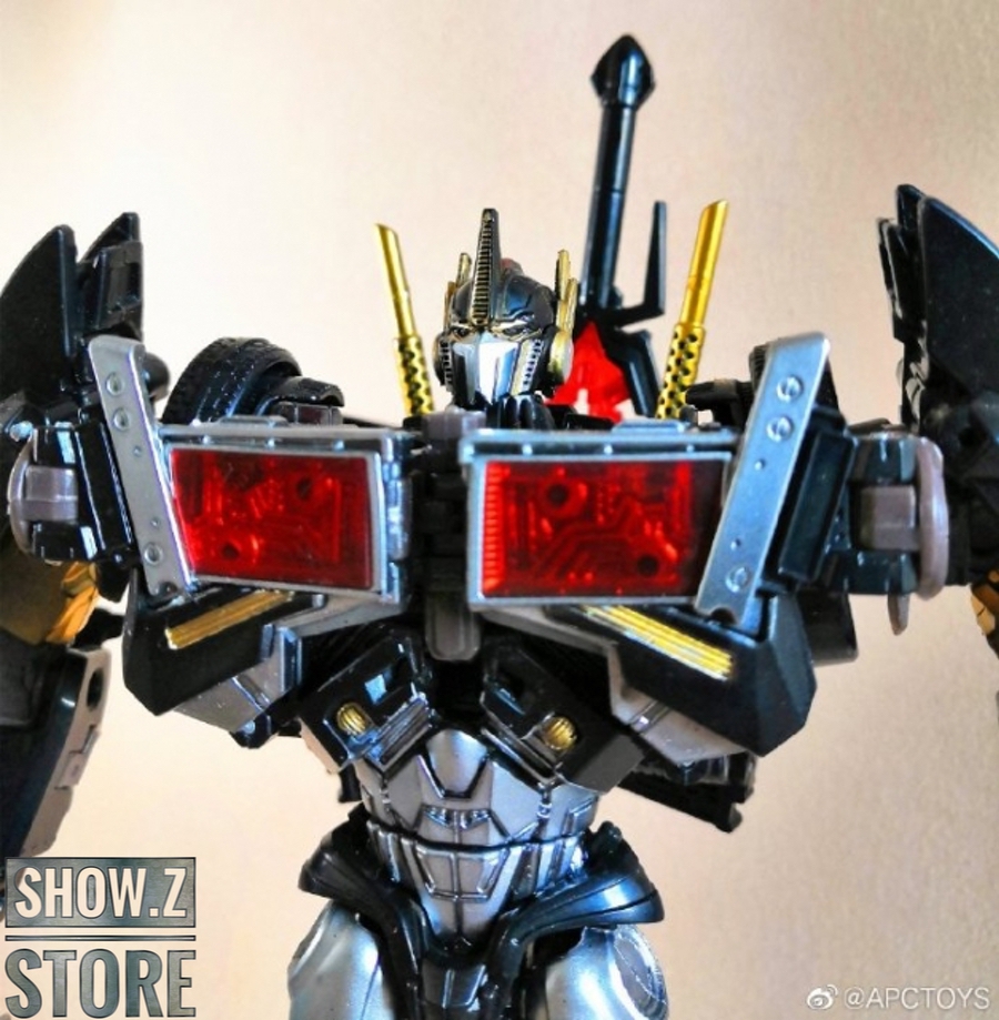 Nemesis Prime black transformer robot warrior detailed figure display Nemesis Prime black transformer robot warrior detailed figure display