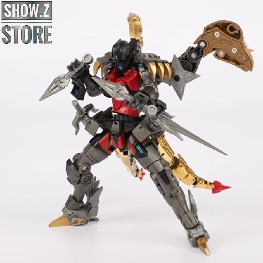 Fansproject LER-06 Echara dinosaur robot with detailed armor plating and weaponry Fansproject LER-06 Echara dinosaur robot with detailed armor plating and weaponry