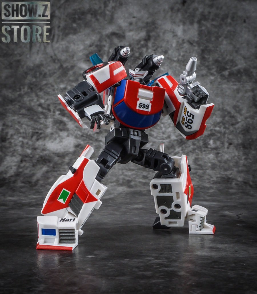 IronFactory EX-39D exclusive robot featuring metallic red armor and tactical weapons IronFactory EX-39D exclusive robot featuring metallic red armor and tactical weapons