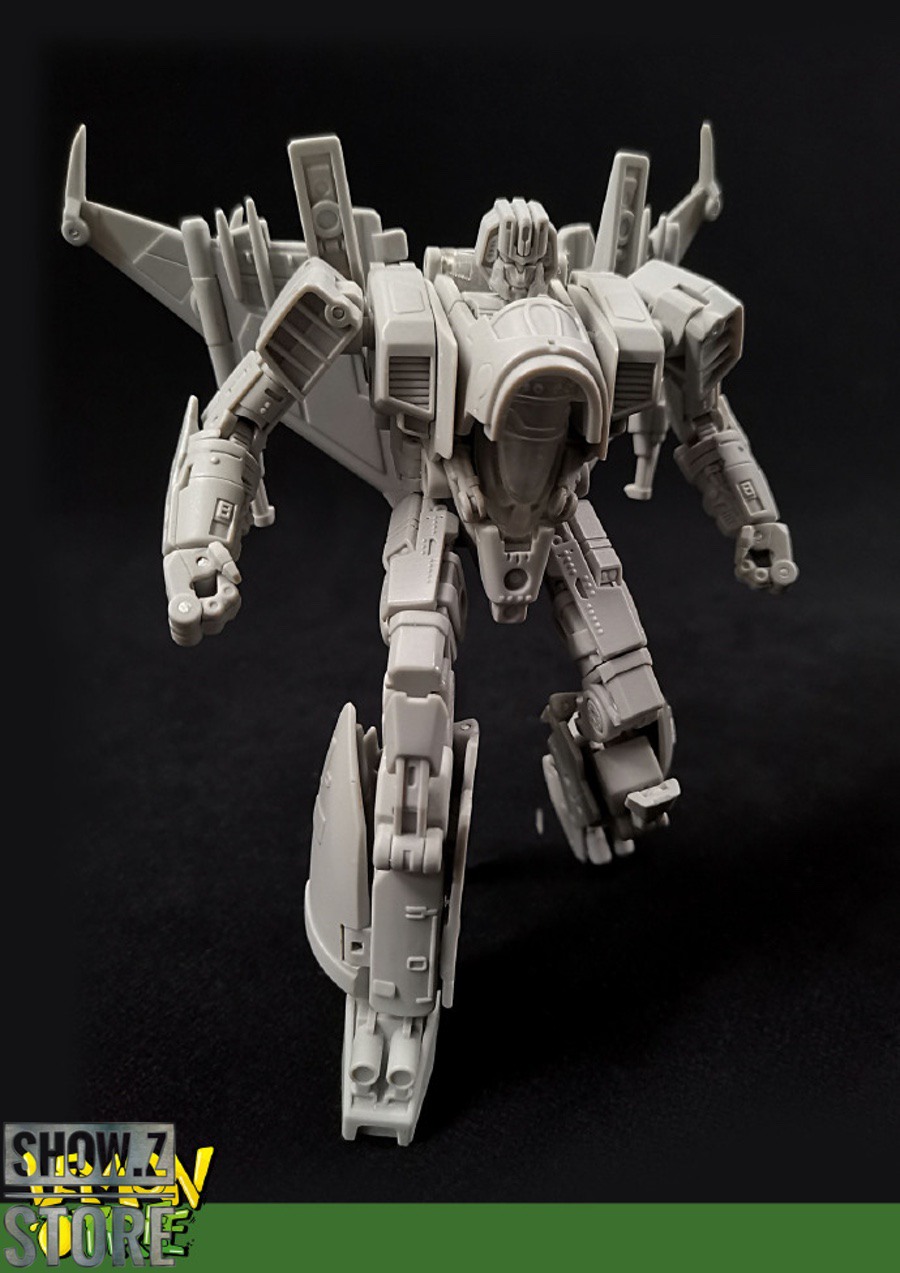Starscream transparent robot with red and blue colors Starscream transparent robot with red and blue colors