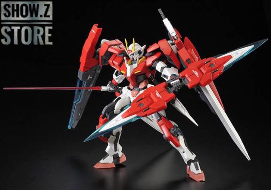 00 Gundam Seven Sword red white black mobile suit with multiple beam swords 00 Gundam Seven Sword red white black mobile suit with multiple beam swords