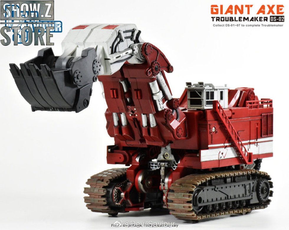Devil Saviour DS-02 Giant Axe red heavy machinery alternate angle Devil Saviour DS-02 Giant Axe red heavy machinery alternate angle
