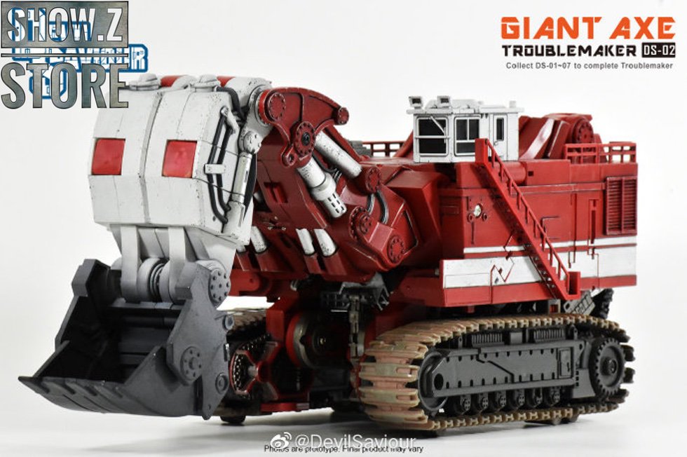 Devil Saviour DS-02 Giant Axe Scavenger red white vehicle machine Devil Saviour DS-02 Giant Axe Scavenger red white vehicle machine
