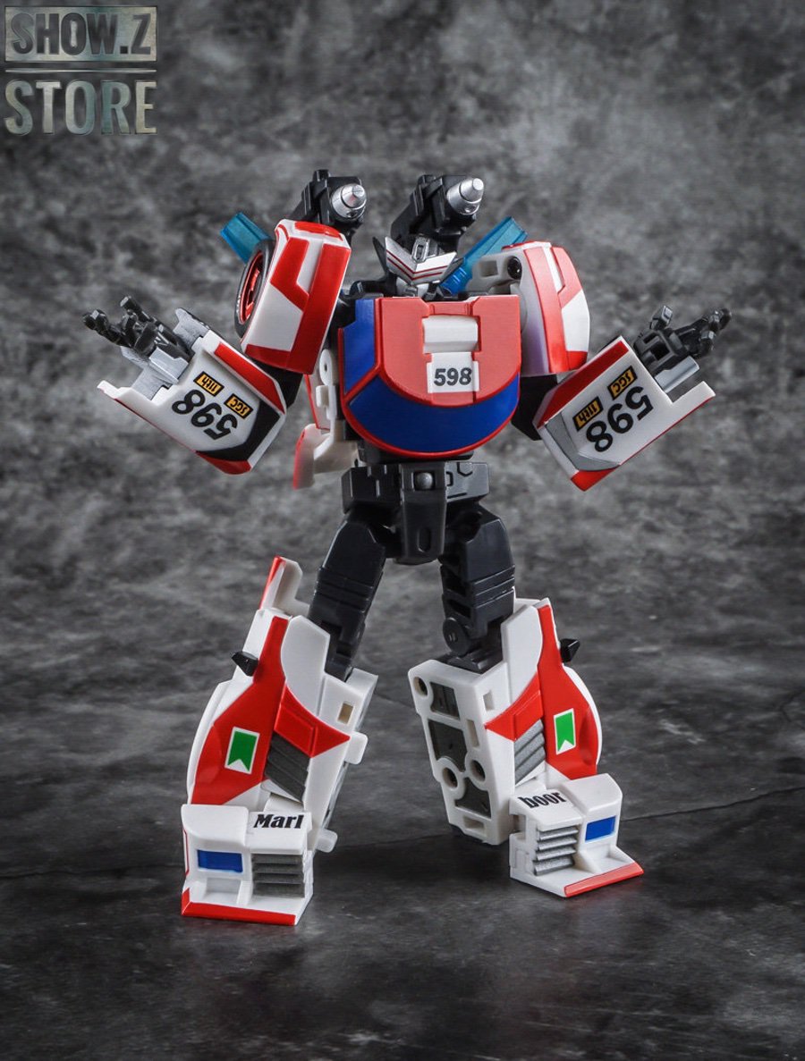 IronFactory EX-39D red robot showing detailed armor plating and weapon systems IronFactory EX-39D red robot showing detailed armor plating and weapon systems