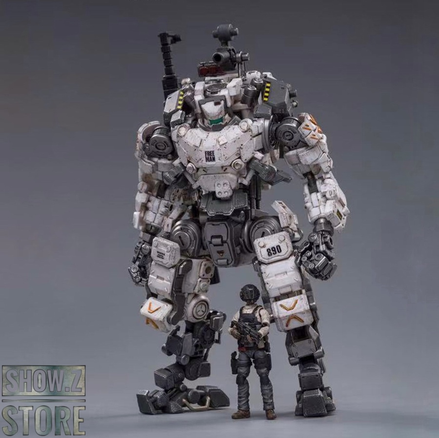 JoyToy Source 1/25 Steel Bone Armour white mecha with pilot figure JoyToy Source 1/25 Steel Bone Armour white mecha with pilot figure