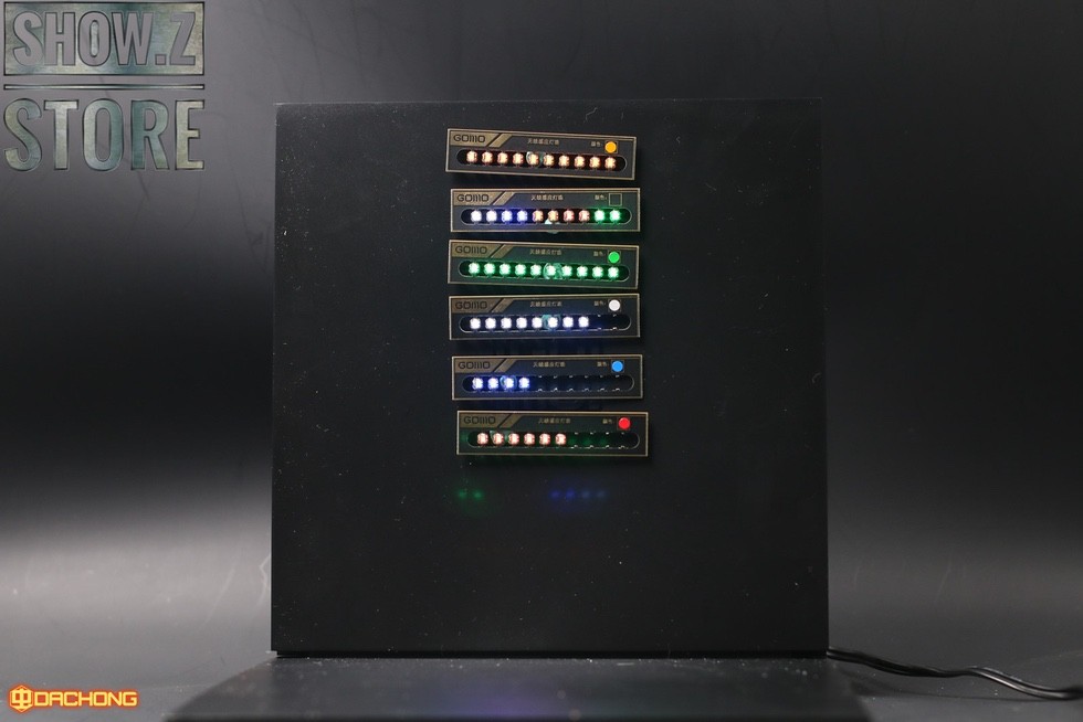 GOMO wireless LED lighting control board displaying six programmable RGB light bars GOMO wireless LED lighting control board displaying six programmable RGB light bars