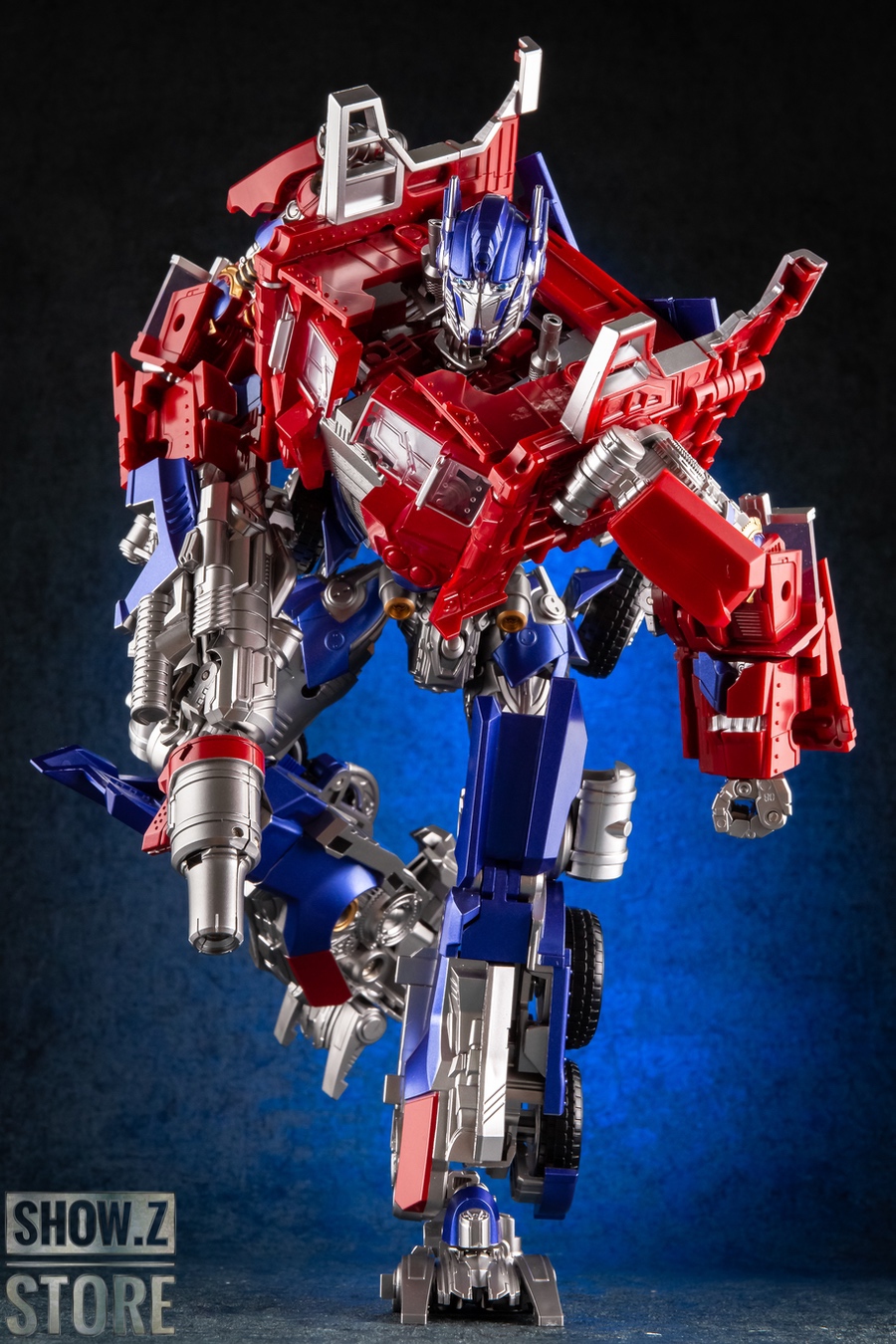 Detailed Optimus Prime showing truck cab chest design element Detailed Optimus Prime showing truck cab chest design element