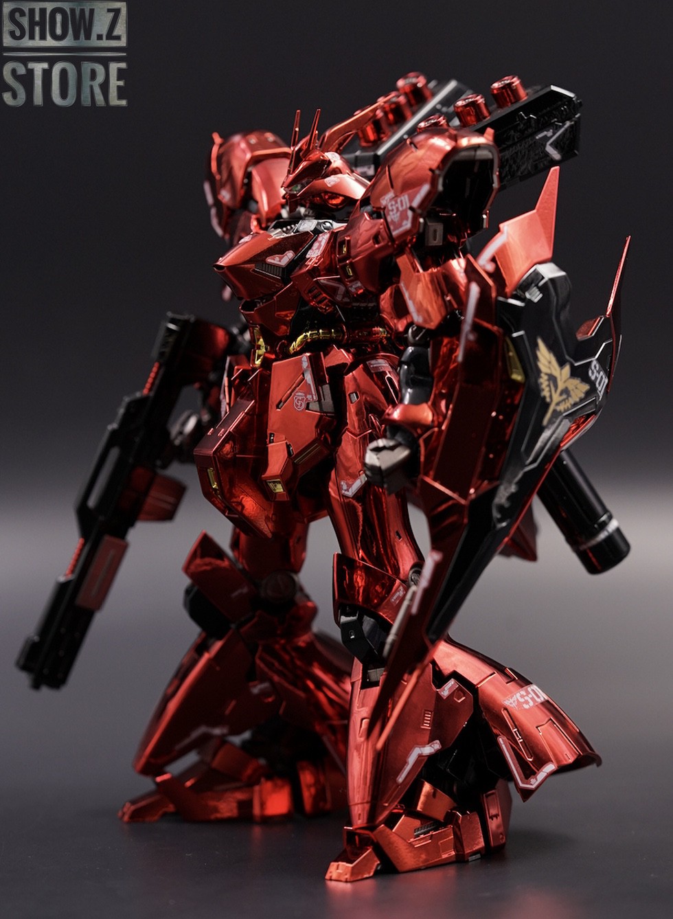 Sazabi red chrome glossy finish with weapons Sazabi red chrome glossy finish with weapons