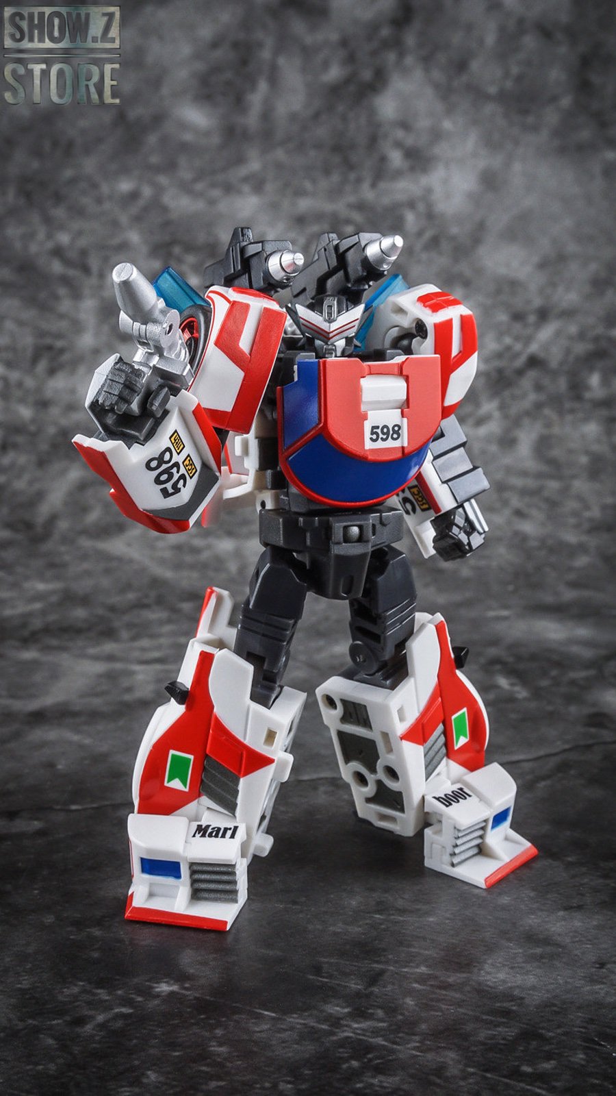 IronFactory Dustfog Exhaust SGC convention exclusive red and blue mecha robot IronFactory Dustfog Exhaust SGC convention exclusive red and blue mecha robot