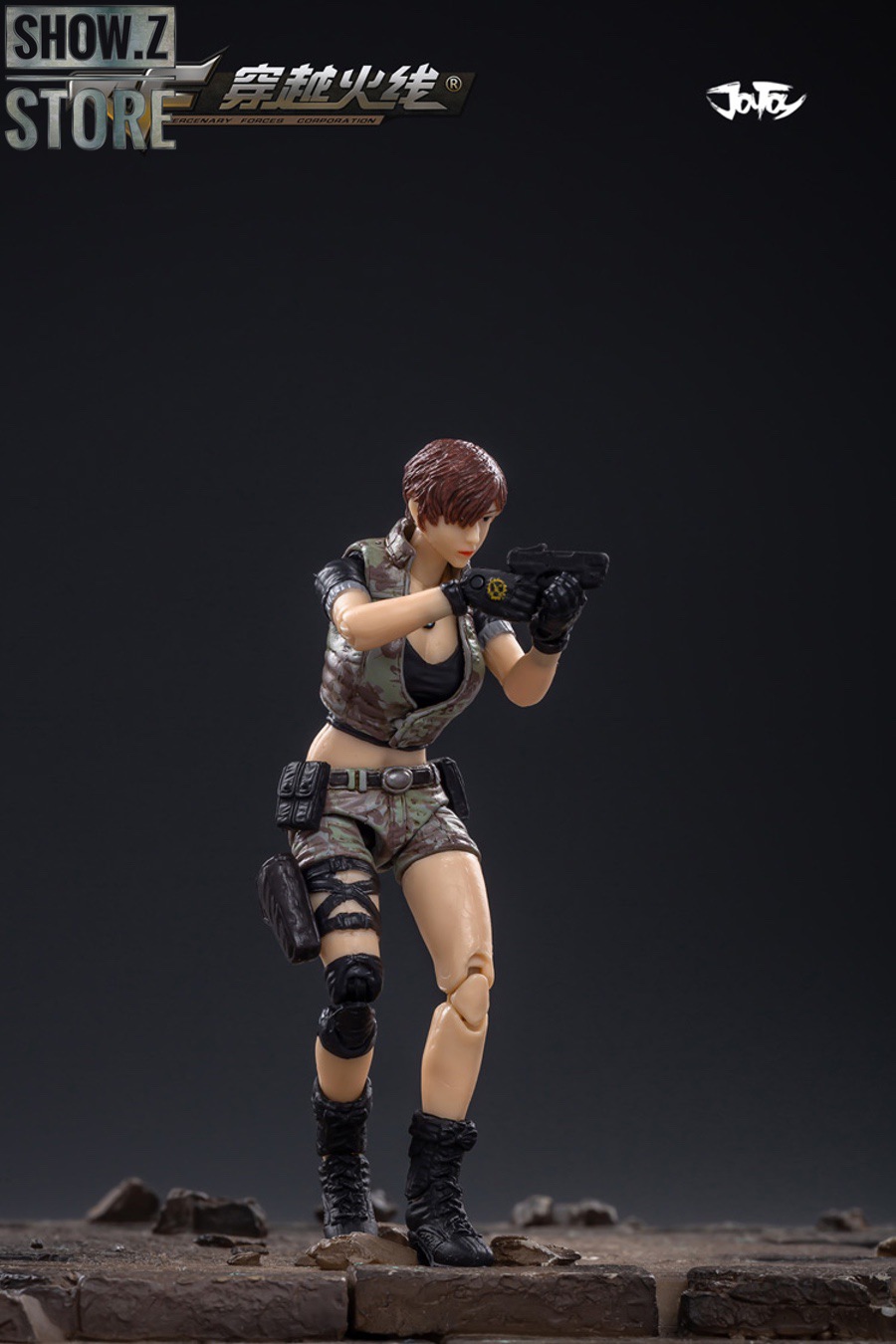 Dynamic action pose with detailed mechanical armor plating Dynamic action pose with detailed mechanical armor plating