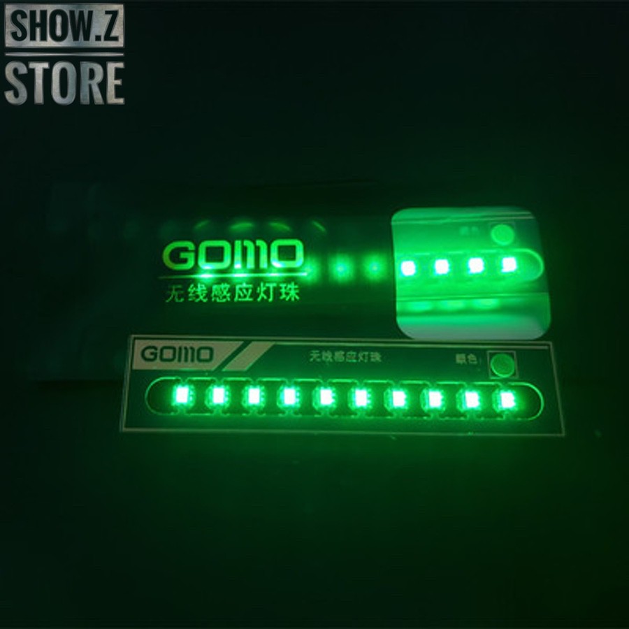 GOMO wireless green LED 5mm bulbs glowing brightly GOMO wireless green LED 5mm bulbs glowing brightly