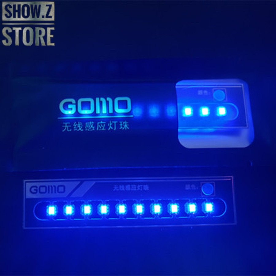 GOMO wireless blue LED 5mm bulbs glowing brightly GOMO wireless blue LED 5mm bulbs glowing brightly