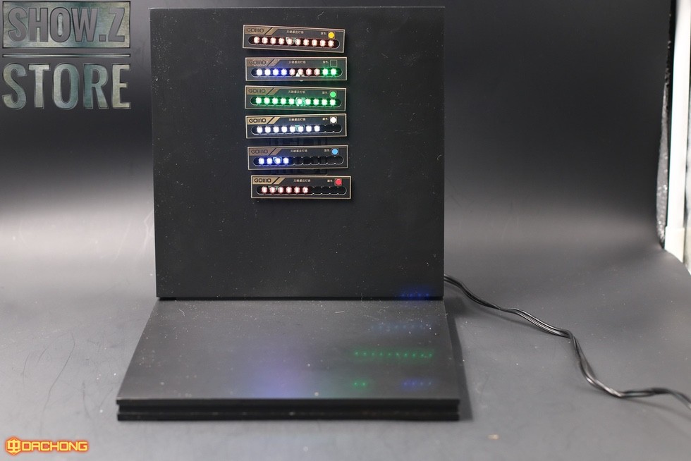 GOMO wireless LED board mounted display with programmable light strips illuminated GOMO wireless LED board mounted display with programmable light strips illuminated