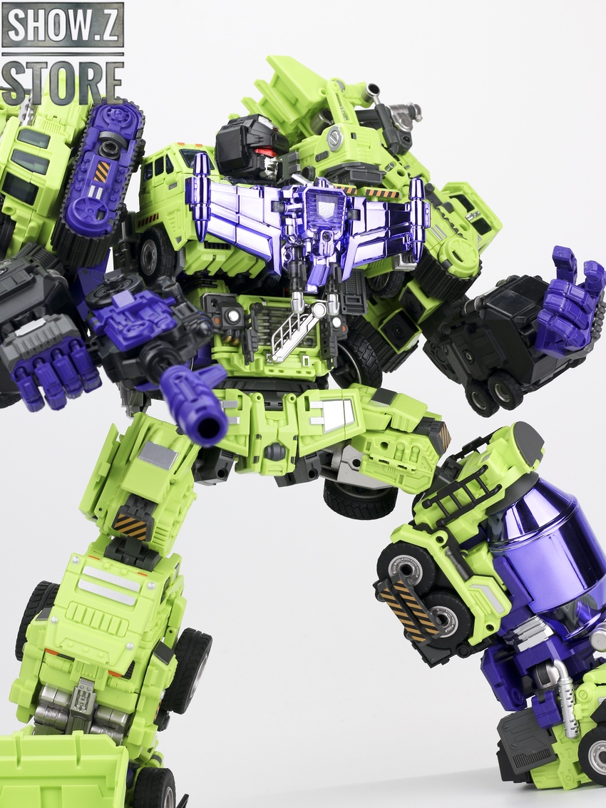Robots arranged together showing transformation team set Robots arranged together showing transformation team set