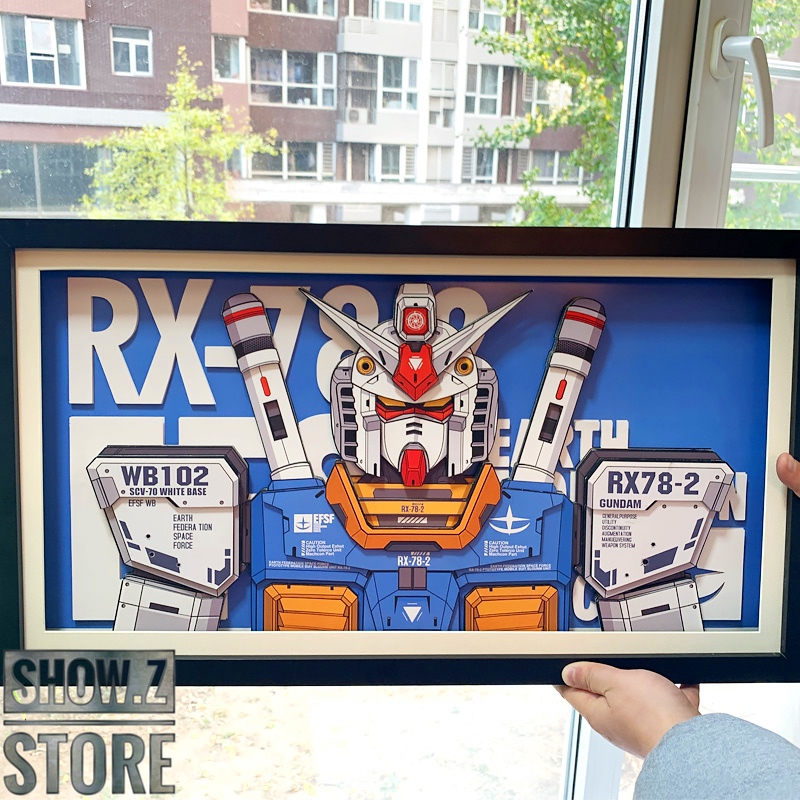 RX-78-2 Gundam blue mobile suit portrait wall art RX-78-2 Gundam blue mobile suit portrait wall art