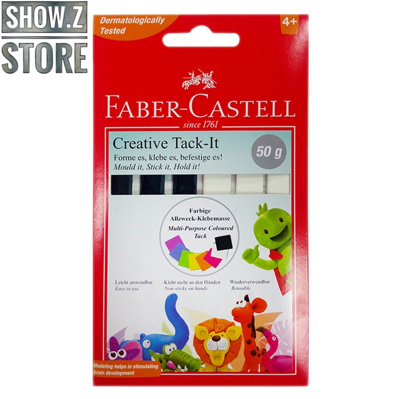 Faber-Castell colored reusable adhesive sticks in assorted colors arranged Faber-Castell colored reusable adhesive sticks in assorted colors arranged