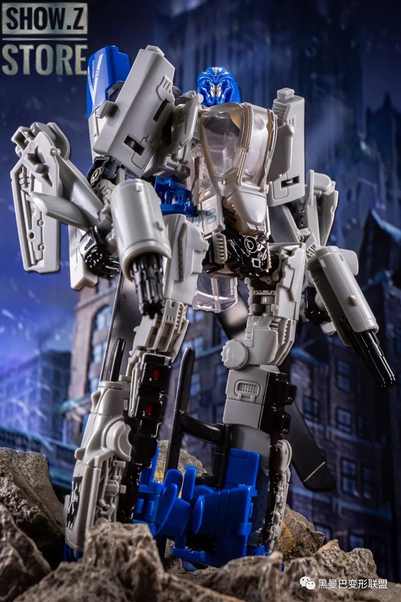 Articulated mech robot with orange black color scheme Articulated mech robot with orange black color scheme