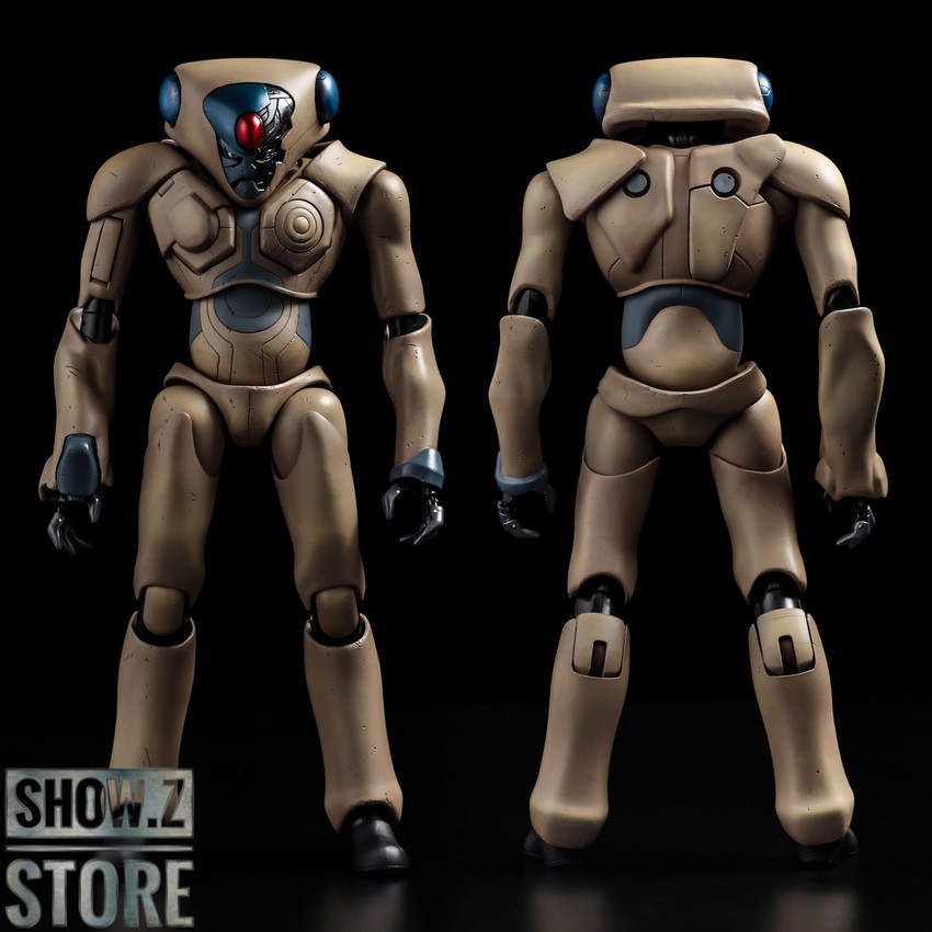 Mecha figure showing back design and armor panel details Mecha figure showing back design and armor panel details