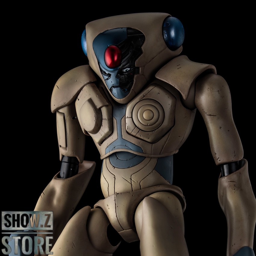 Robot warrior with detailed torso armor and limb articulation Robot warrior with detailed torso armor and limb articulation