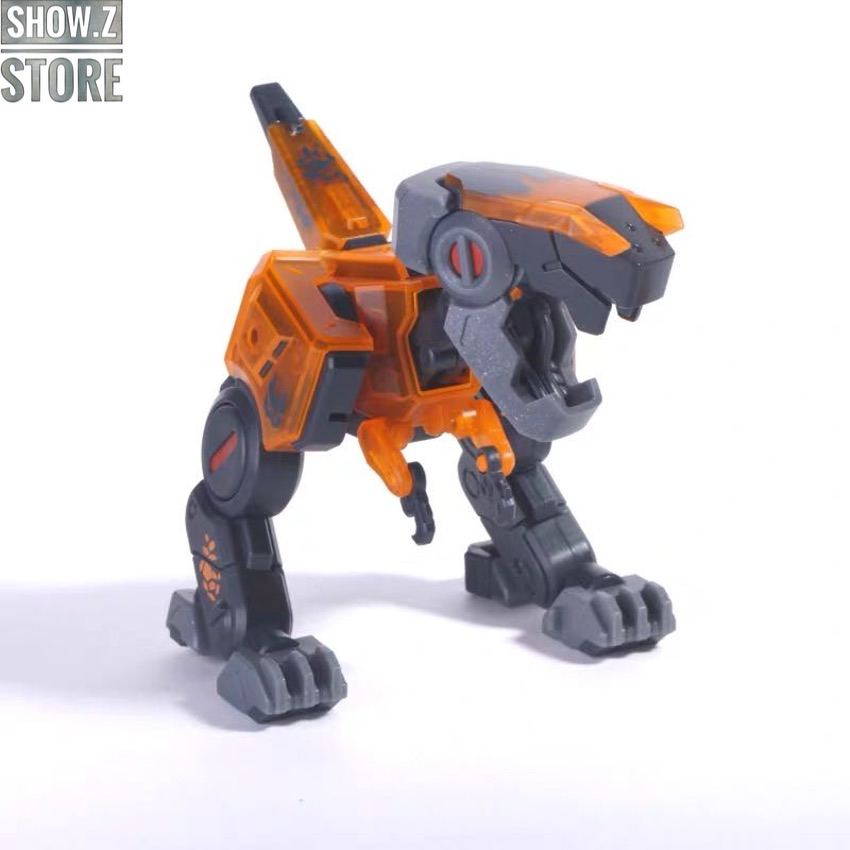 Orange and purple quad robot animal transformation Orange and purple quad robot animal transformation