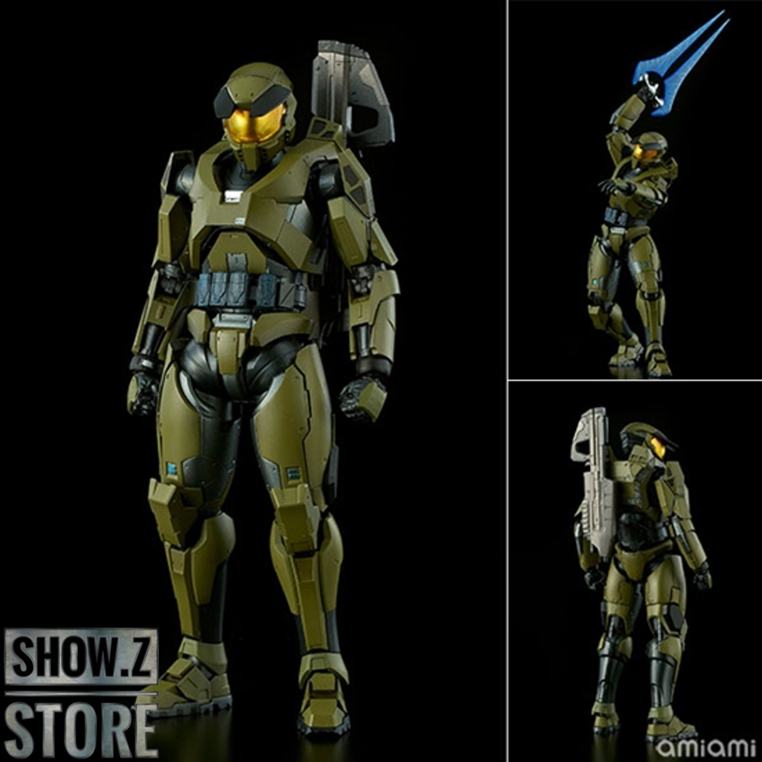 Green and gold soldier figure with yellow visor helmet Green and gold soldier figure with yellow visor helmet