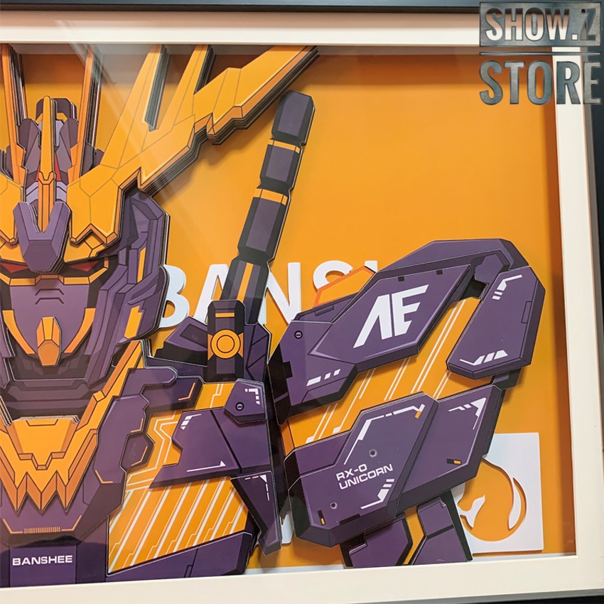 ChenFu Studio RX-0 Unicorn Gundam 02 Banshee yellow orange variant ChenFu Studio RX-0 Unicorn Gundam 02 Banshee yellow orange variant