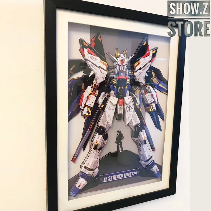 Strike Gundam framed poster artwork perspective view Strike Gundam framed poster artwork perspective view
