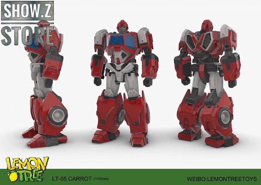 LT-05 Carrot Ironhide red white grey robot warrior LT-05 Carrot Ironhide red white grey robot warrior